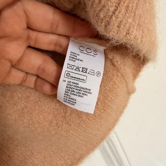 COS Soft Beige Alpaca Mohair Sweater - Picture 3 of 4